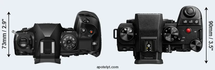 Compare OM-1 II versus S5 II top