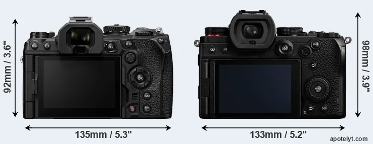 Comparison OM-1 II or S5 rear