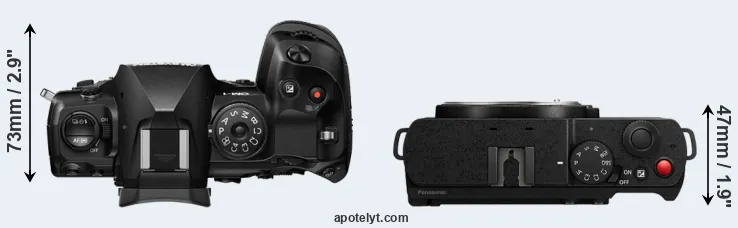 Compare OM-1 II versus S9 top