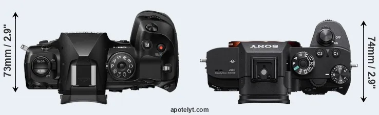 Compare OM-1 II versus A7R IIIA top