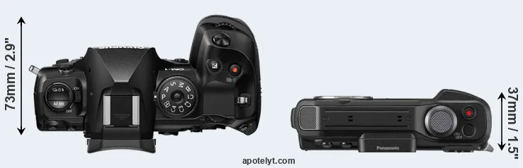 Compare OM-1 versus FT7 top