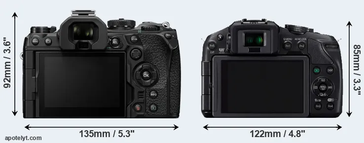 Comparison OM-1 or G6 rear