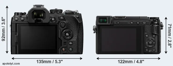 Comparison OM-1 or GX80 rear