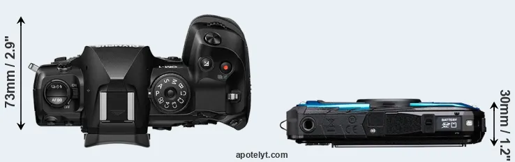 Compare OM-1 versus WG-90 top