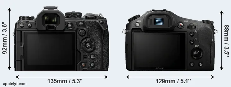 Comparison OM-1 or RX10 rear