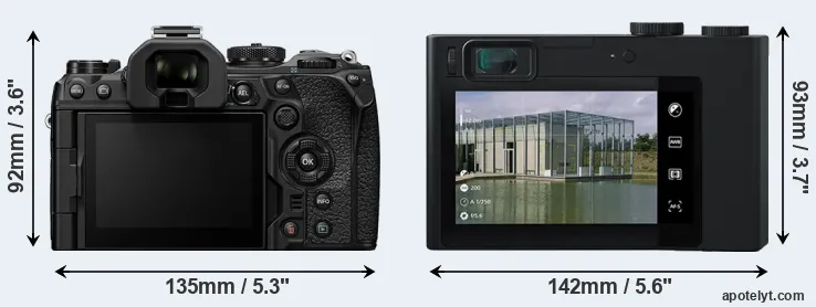Comparison OM-1 or ZX1 rear