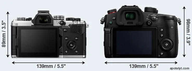 Comparison OM-3 or GH5 II rear