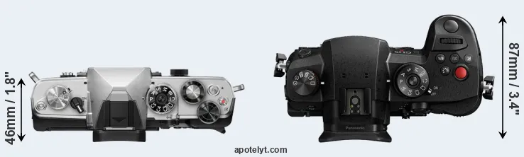 Compare OM-3 versus GH5 II top