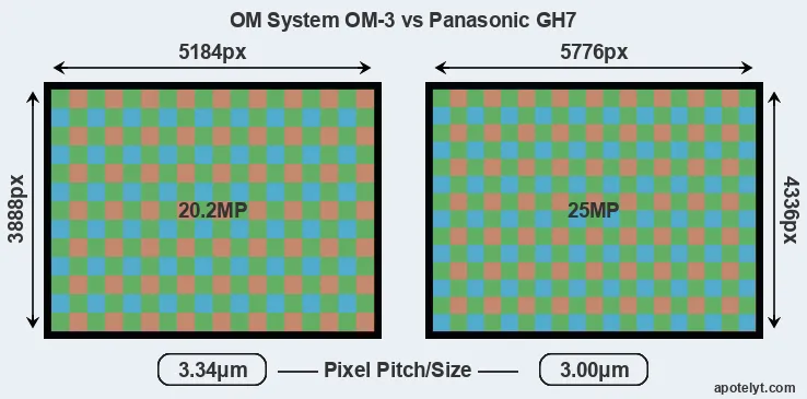 OM-3 versus GH7 MP
