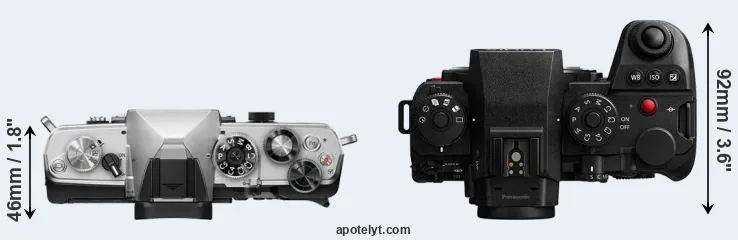 Compare OM-3 versus S1 II top