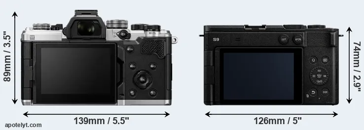 Comparison OM-3 or S9 rear