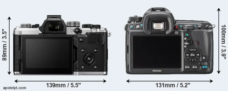 Comparison OM-3 or K-3 rear