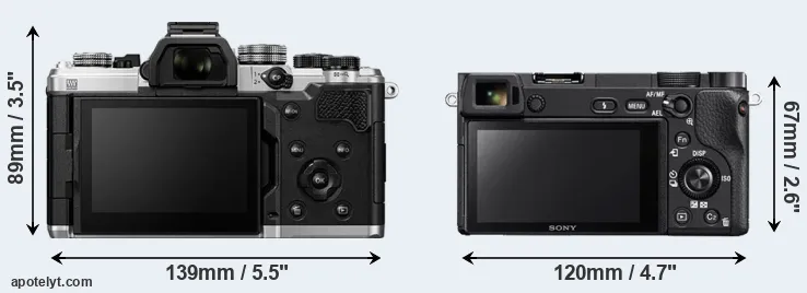 Comparison OM-3 or A6300 rear