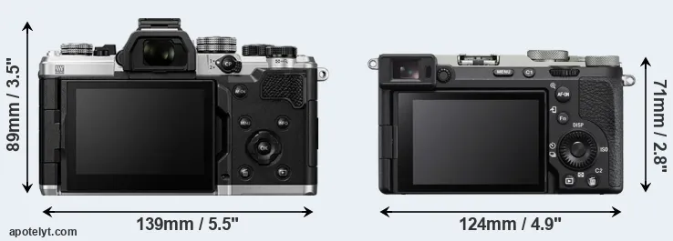 Comparison OM-3 or A7C R rear