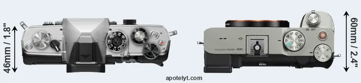 Compare OM-3 versus A7C top