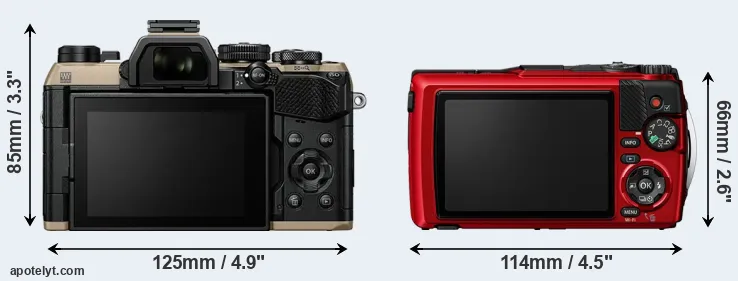 Comparison OM-5 II or TG-7 rear