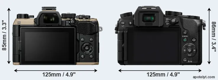 Comparison OM-5 II or G7 rear