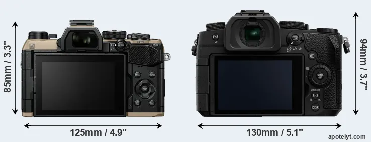 Comparison OM-5 II or G95 rear