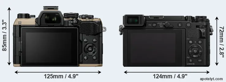 Comparison OM-5 II or GX9 rear