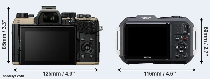 Comparison OM-5 II or WG-1000 rear