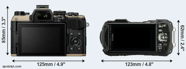 Comparison OM-5 II or WG-90 rear