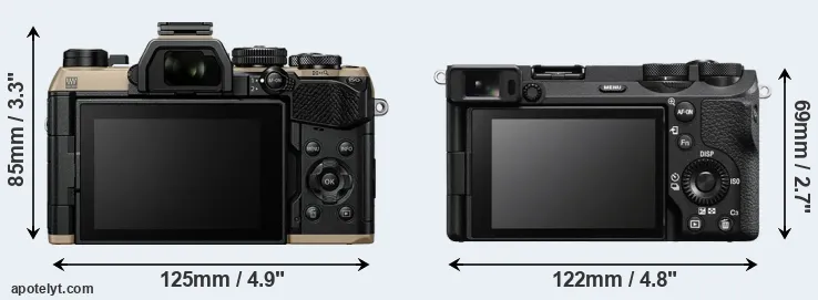 Comparison OM-5 II or A6700 rear