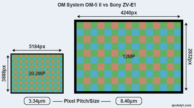 OM-5 II versus ZV-E1 MP