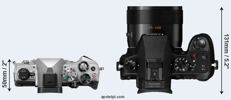 Compare OM-5 versus FZ1000 top