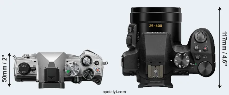 Compare OM-5 versus FZ330 top