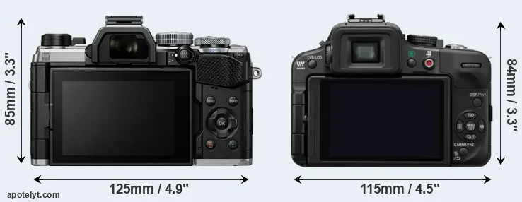 Comparison OM-5 or G3 rear