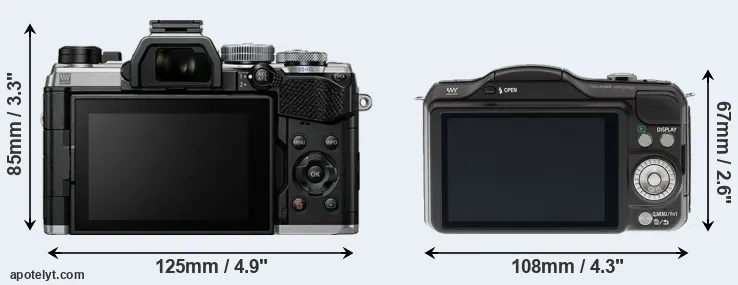 Comparison OM-5 or GF5 rear