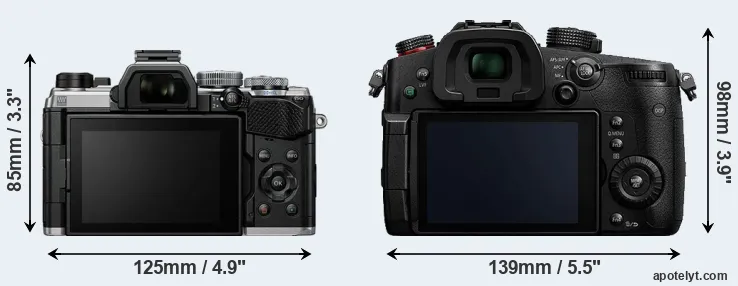 Comparison OM-5 or GH5s rear