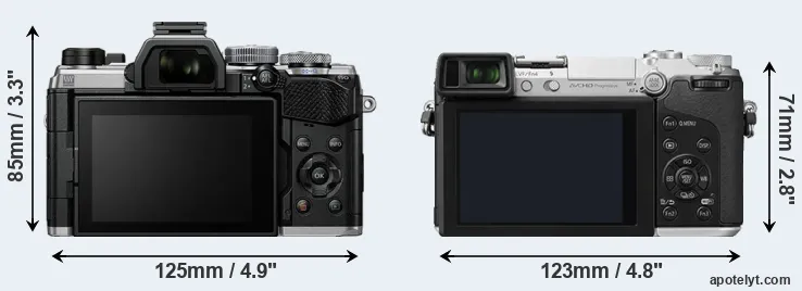 Comparison OM-5 or GX7 rear