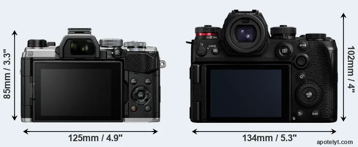 Comparison OM-5 or S1 II rear
