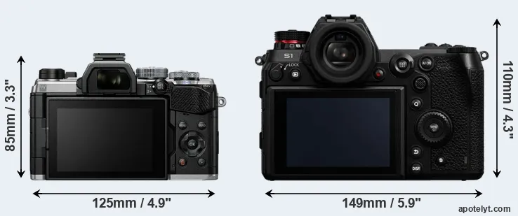 Comparison OM-5 or S1 rear