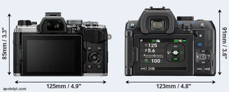 Comparison OM-5 or K-S2 rear
