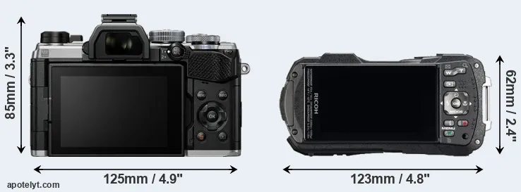 Comparison OM-5 or WG-60 rear