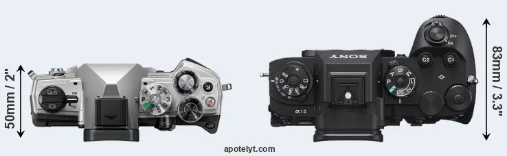 Compare OM-5 versus A1 II top