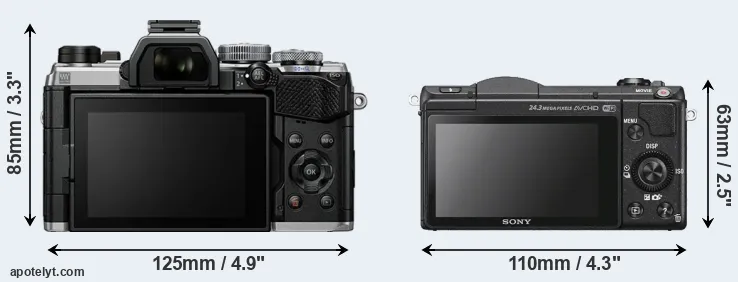 Comparison OM-5 or A5100 rear