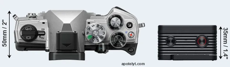 Compare OM-5 versus RX0 II top