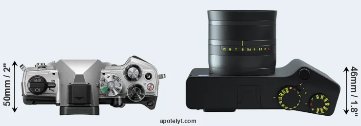Compare OM-5 versus ZX1 top