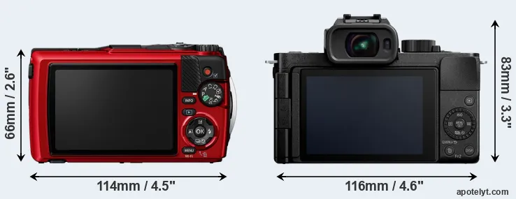 Comparison TG-7 or G110 rear
