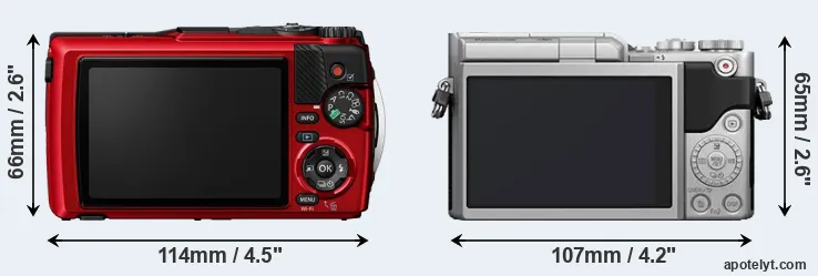 Comparison TG-7 or GX800 rear