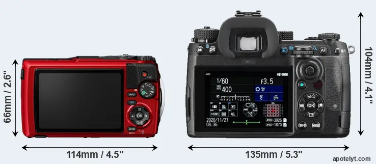 Comparison TG-7 or K-3 III rear