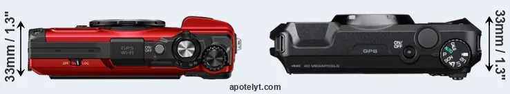 Compare TG-7 versus WG-8 top