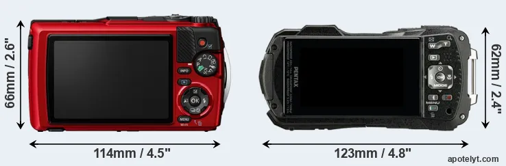 Comparison TG-7 or WG-90 rear