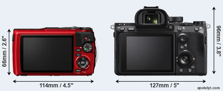 Comparison TG-7 or A7R IIIA rear