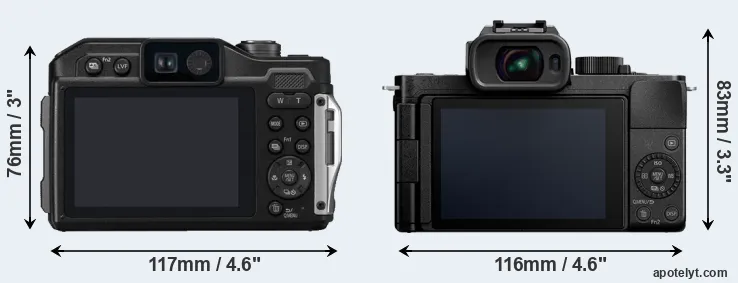 Comparison FT7 or G100 rear