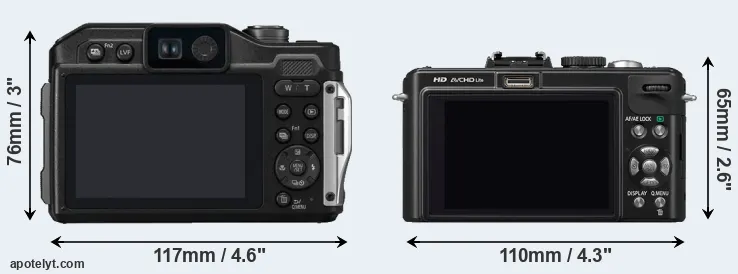 Comparison FT7 or LX5 rear