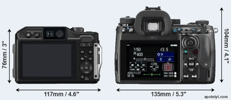 Comparison FT7 or K-3 III rear
